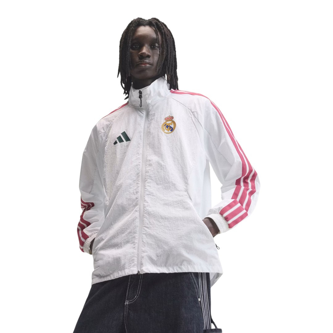 Real Madrid 26/27 Men's White Windbreaker