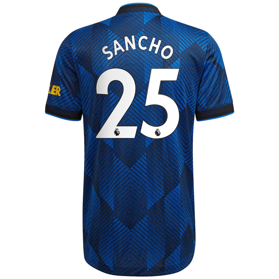 SANCHO #25 Men's 21/22 Authentic Manchester United Third Shirt