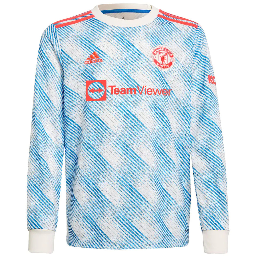 B.FERNANDES #18 Men's 21/22 Long Sleeve Stadium Manchester United Away Shirt
