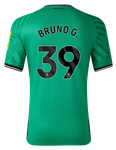 BRUNO G. #39 Newcastle United 23/24 Kid's Away Shirt and Shorts - PL Font