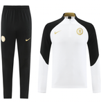 Chelsea 23/24 Men's White Short Zip Tracksuit