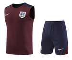 England 2024 Men's Bordeaux Training Tank Top