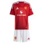 B.FERNANDES #8 Manchester United 24/25 Kid's Home Shirt and Shorts - Man United Font