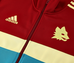 AS Roma 24/25 Men's Red-Blue Long Zip Jacket