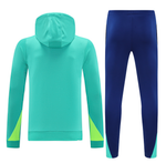 Brazil 24/25 Men's Turquoise Hoodie Tracksuit