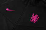 Chelsea 24/25 Men's Black Long Zip Hoodie