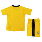 Real Madrid 11/12 Kid's Home Goalkeeper Retro Mini-Kit