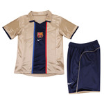Barcelona 01/02 Kid's Away Retro Mini-Kit