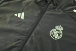 Real Madrid 25/26 Men's Dark Olive Long Zip Windbreaker