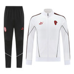 AC Milan 25/26 Men's White Long Zip Jacket