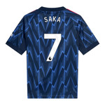 SAKA #7 Arsenal 25/26 Kid's Away Mini-Kit - PL Font
