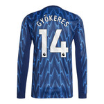 GYÖKERES #14 Arsenal 25/26 Men's Away Long Sleeve Shirt - PL Font
