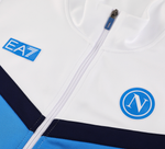 SSC Napoli 25/26 Men's White Long Zip Jacket