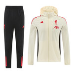 Liverpool 25/26 Men's Cream Long Zip Windbreaker