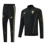 Portugal 2026 Men's Black Long Zip Jacket