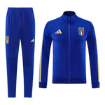 Italy 2026 Men's Blue Long Zip Jacket