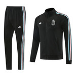 Belgium 2026 Men's Black Long Zip Jacket