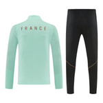 France 2026 Men's Mint Green Short Zip Tracksuit