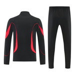 Brazil 2026 Men's Black Red Long Zip Tracksuit
