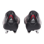 Predator Elite Leather FG Fold-Over Tongue - Black/Silver/Red