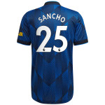 SANCHO #25 Men's 21/22 Authentic Manchester United Third Shirt