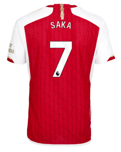 SAKA #7 Arsenal 23/24 Authentic Men's Home Shirt - PL Font