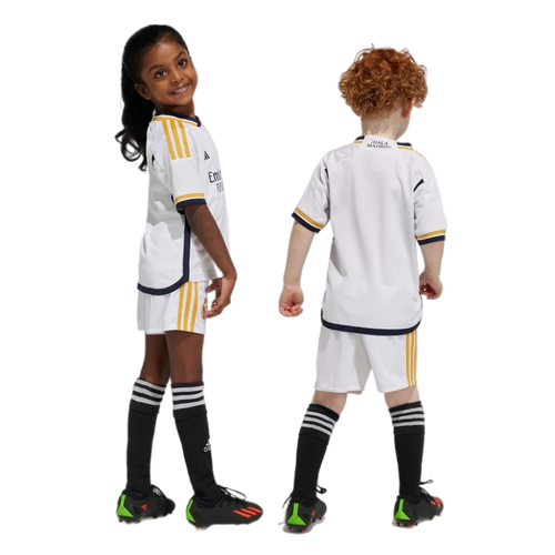 Real Madrid 23/24 Kid's Home Shirt and Shorts