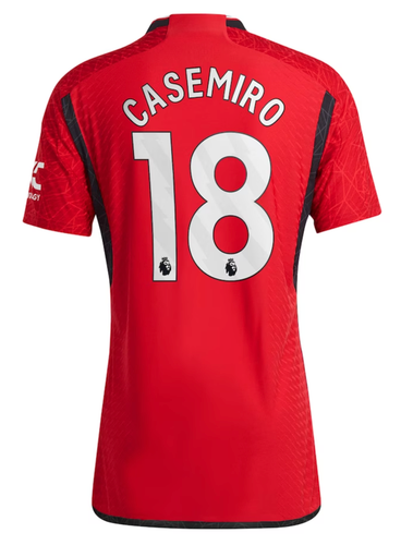 CASEMIRO #18 Manchester United 23/24 Authentic Men's Home Shirt - PL Font