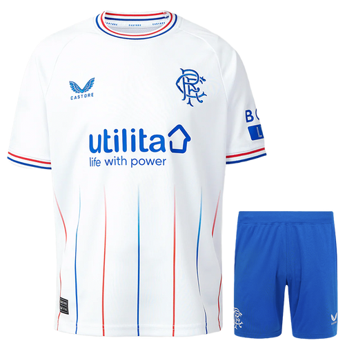 Rangers 23/24 Kid's Away Shirt and Shorts