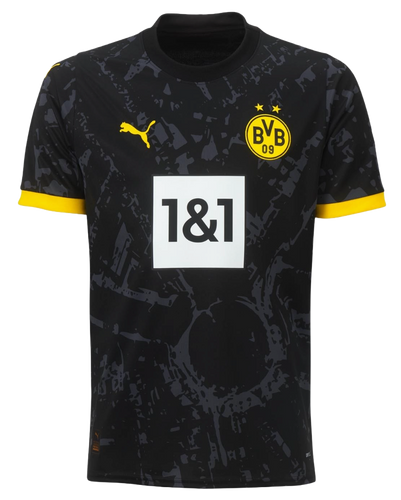 Borussia Dortmund 23/24 Kid's Away Shirt and Shorts