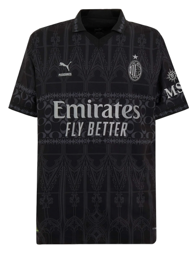 AC Milan X Pleasures 23/24 Authentic Men's Dark Shirt