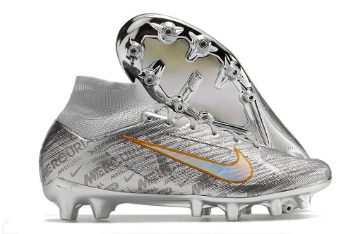 Nike Air Zoom Mercurial Superfly 9 Elite AG Football Boots - Silver