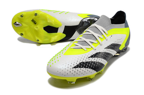 adidas Predator Accuracy.1 Low FG - White/Black/Neon Yellow