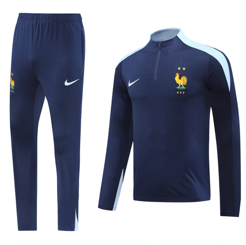 France 2024 Men's Navy Short Zip Tracksuit