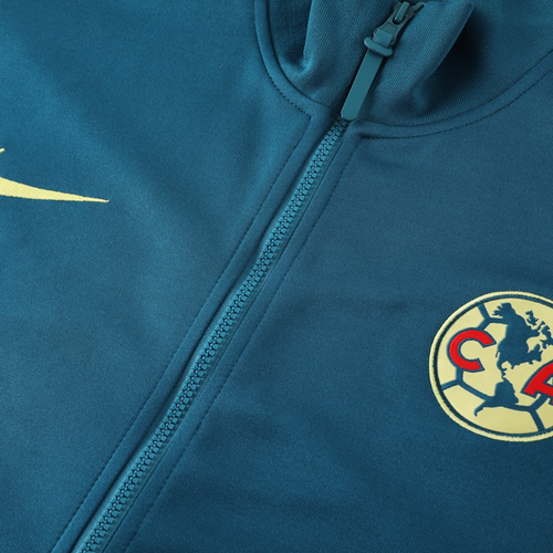 CF América 24/25 Men's Blue-Yellow Long Zip Jacket