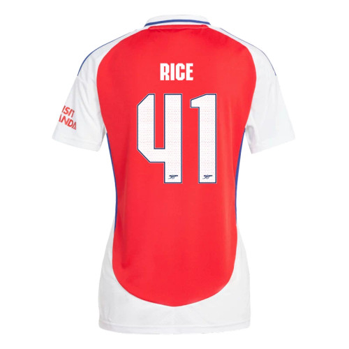 RICE #41 Arsenal 24/25 Women's Home Shirt - Arsenal Font