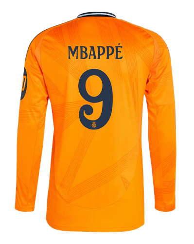 MBAPPÉ #9 Real Madrid 24/25 Men's Away Long Sleeve Shirt