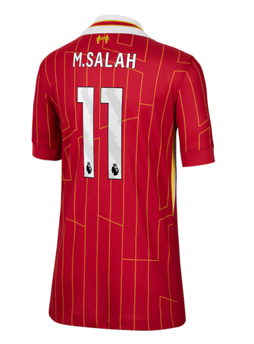 M.SALAH #11 Liverpool 24/25 Kid's Home Shirt and Shorts - PL Font