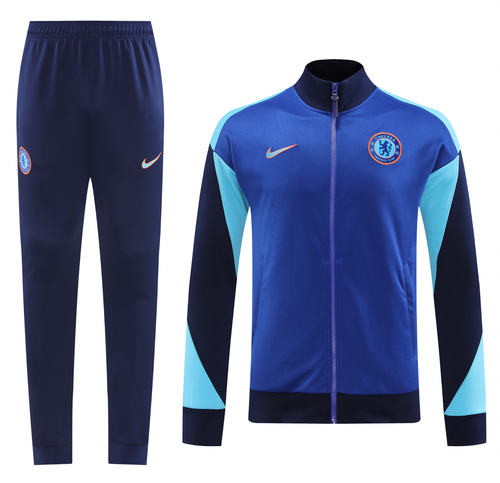 Chelsea 24/25 Men's Blue Long Zip Jacket