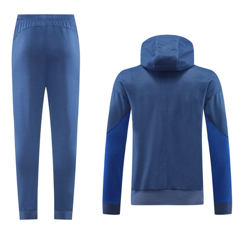 Inter Milan 24/25 Men's Blue Long Zip Hoodie