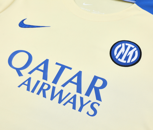 Inter Milan 24/25 Men's Light Yellow Training Tank Top