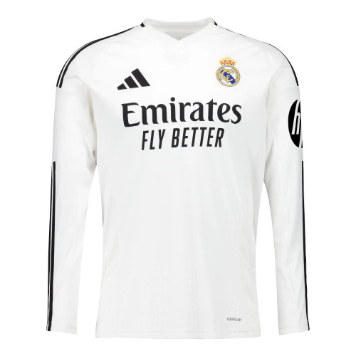 Real Madrid 24/25 Kid's Home Long Sleeve Shirt and Shorts