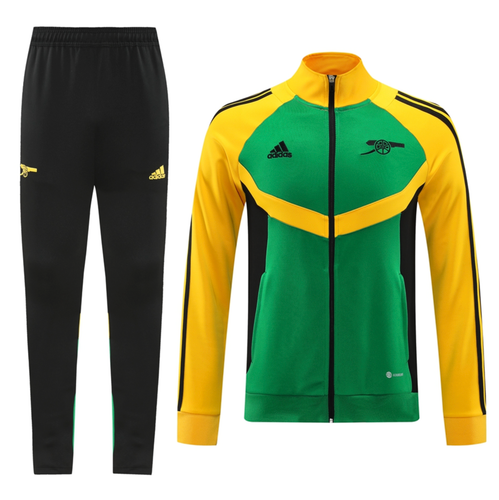 Arsenal 24/25 Men's Green-Yellow Long Zip Jacket
