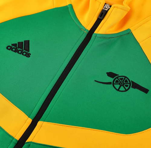 Arsenal 24/25 Men's Green-Yellow Long Zip Jacket