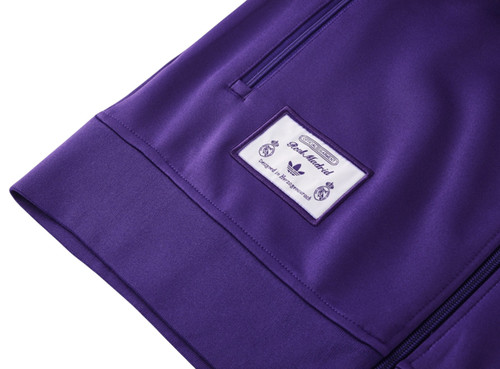 Real Madrid 24/25 Men's Originals Purple Long Zip Jacket