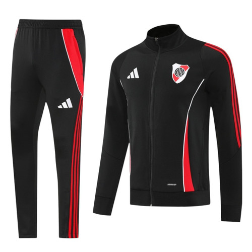 River Plate 25/26 Men's Black Long Zip Jacket