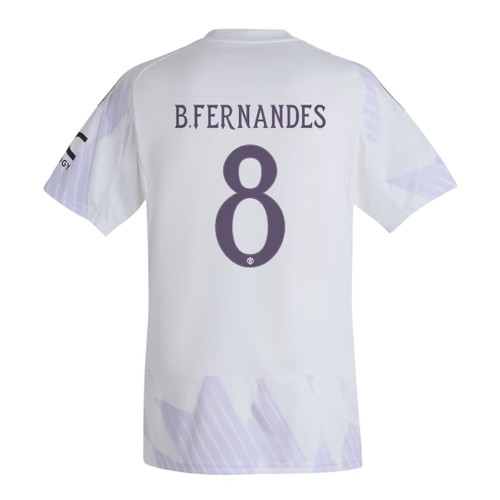B.FERNANDES #8 Manchester United 25/26 Kid's Away Mini-Kit - Man United Font