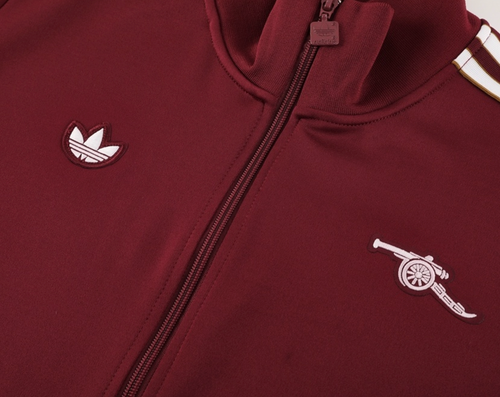 Arsenal 25/26 Men's Maroon Long Zip Jacket
