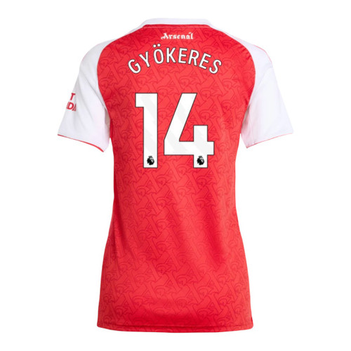 GYÖKERES #14 Arsenal 25/26 Women's Home Shirt - PL Font