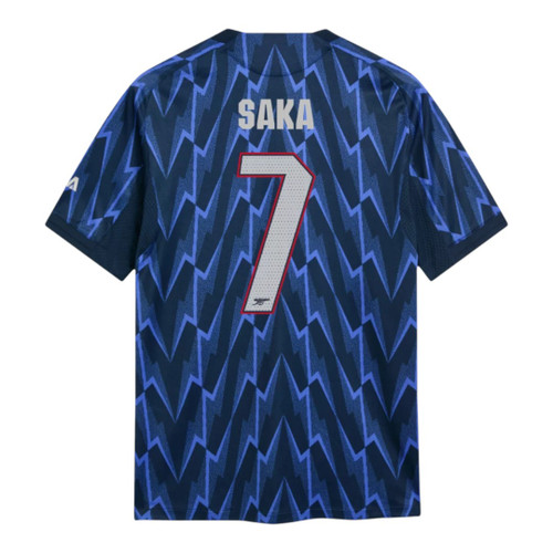 SAKA #7 Arsenal 25/26 Authentic Men's Away Shirt - Arsenal Font